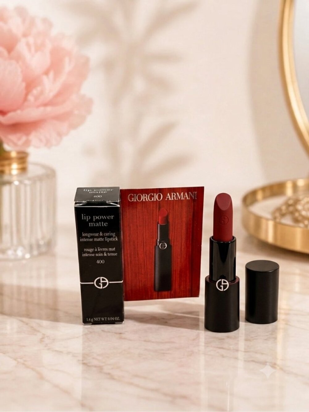 Giorgio Armani Lip Power Matte Lipstick - 400